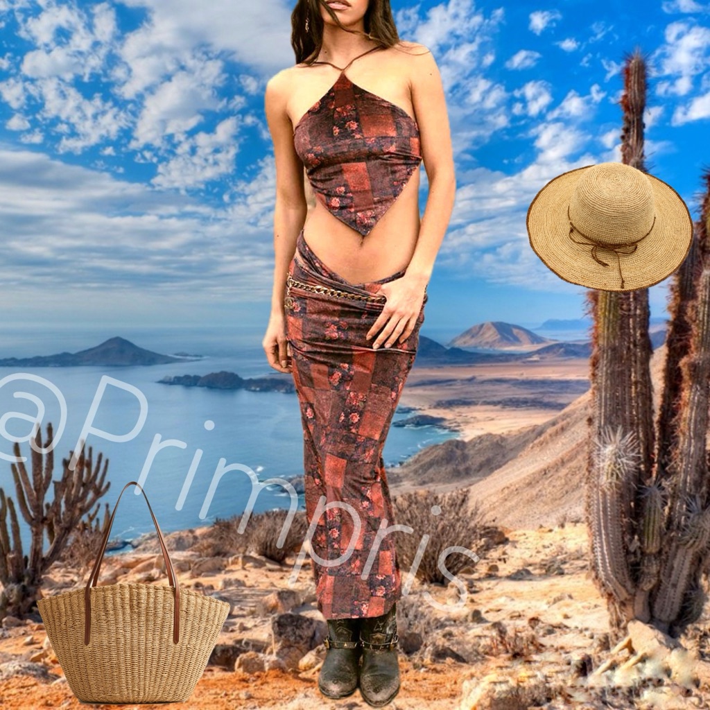 Weworewhat Velvet Patchwork Three Piece Bandana Bikini Skirt Set Nwt